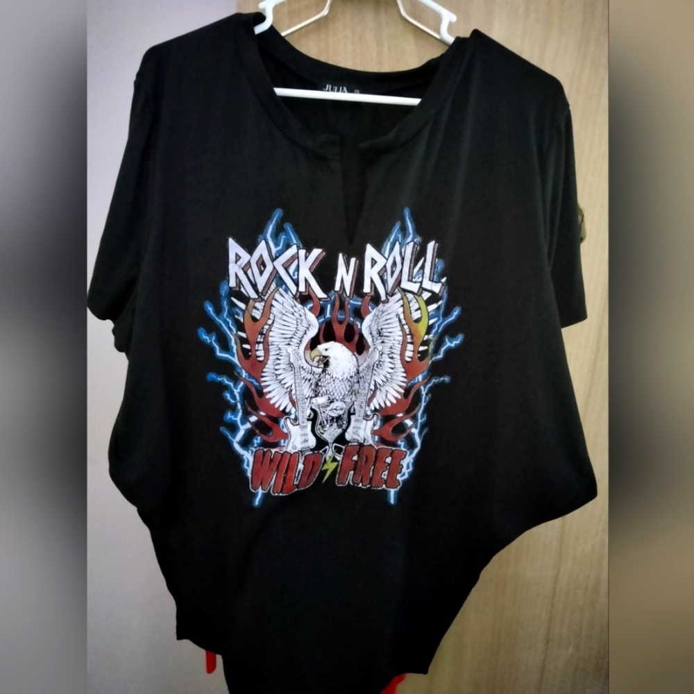 Rock n roll wild free tee